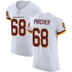 Washington Commanders Men's Elite White Vapor Untouchable Jersey (68 Max Pircher)