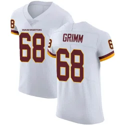 Washington Commanders Men's Elite White Vapor Untouchable Jersey (68 Russ Grimm)