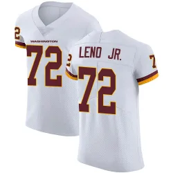 Washington Commanders Men's Elite White Vapor Untouchable Jersey (72 Charles Leno Jr.)