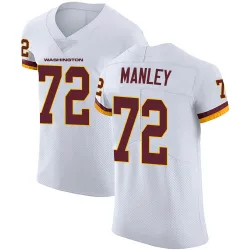 Washington Commanders Men's Elite White Vapor Untouchable Jersey (72 Dexter Manley)