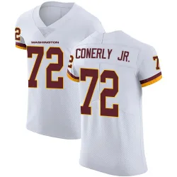 Washington Commanders Men's Elite White Vapor Untouchable Jersey (72 Josh Conerly Jr.)