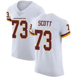 Washington Commanders Men's Elite White Vapor Untouchable Jersey (73 Trent Scott)