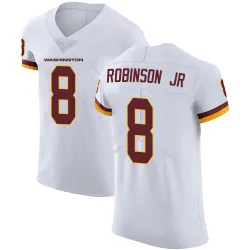 Washington Commanders Men's Elite White Vapor Untouchable Jersey (8 Brian Robinson Jr.)