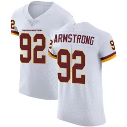 Washington Commanders Men's Elite White Vapor Untouchable Jersey (92 Dorance Armstrong)