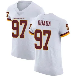 Washington Commanders Men's Elite White Vapor Untouchable Jersey (97 Efe Obada)