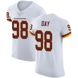 Washington Commanders Men's Elite White Vapor Untouchable Jersey (98 Sheldon Day)