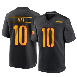 Washington Commanders Men's Game Black Alternate Jersey (10 Tress Way)