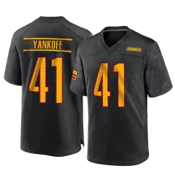 Washington Commanders Men's Game Black Alternate Jersey (41 Colson Yankoff)