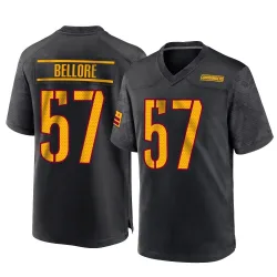 Washington Commanders Men's Game Black Alternate Jersey (57 Nick Bellore)