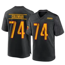 Washington Commanders Men's Game Black Alternate Jersey (74 Brandon Coleman)