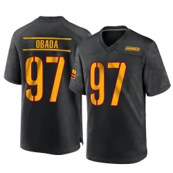 Washington Commanders Men's Game Black Alternate Jersey (97 Efe Obada)