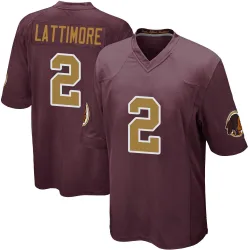 Washington Commanders Men's Game Burgundy Alternate Jersey (2 Marshon Lattimore)