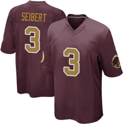 Washington Commanders Men's Game Burgundy Alternate Jersey (3 Austin Seibert)