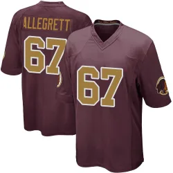 Washington Commanders Men's Game Burgundy Alternate Jersey (67 Nick Allegretti)