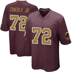 Washington Commanders Men's Game Burgundy Alternate Jersey (72 Josh Conerly Jr.)
