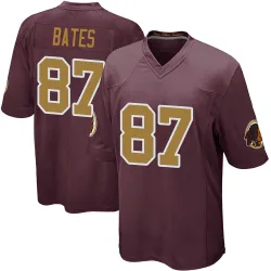 Washington Commanders Men's Game Burgundy Alternate Jersey (87 John Bates)