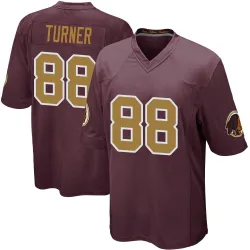 Washington Commanders Men's Game Burgundy Alternate Jersey (88 Cole Turner)