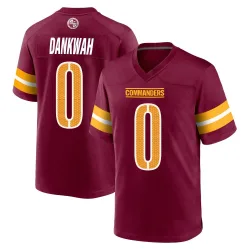 Washington Commanders Men's Game Burgundy Jersey (0 Anim Dankwah)