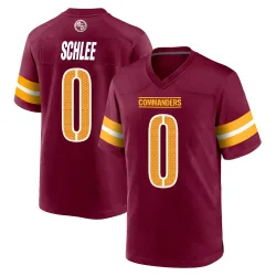 Washington Commanders Men's Game Burgundy Jersey (0 Collin Schlee)