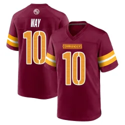 Washington Commanders Men's Game Burgundy Jersey (10 Tress Way)