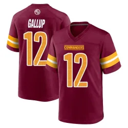 Washington Commanders Men's Game Burgundy Jersey (12 Michael Gallup)