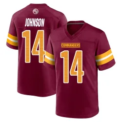Washington Commanders Men's Game Burgundy Jersey (14 Josh Johnson)