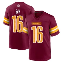 Washington Commanders Men's Game Burgundy Jersey (16 Matt Gay)