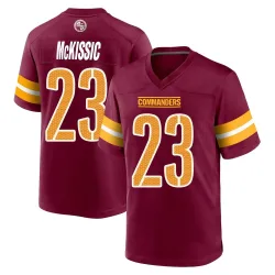 Washington Commanders Men's Game Burgundy Jersey (23 J.D. McKissic)