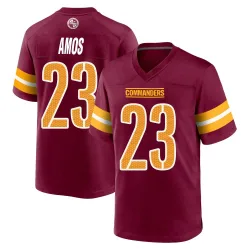 Washington Commanders Men's Game Burgundy Jersey (23 Trey Amos)
