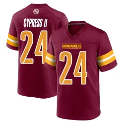 Washington Commanders Men's Game Burgundy Jersey (24 Fentrell Cypress II)