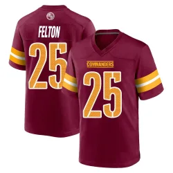 Washington Commanders Men's Game Burgundy Jersey (25 Demetric Felton)