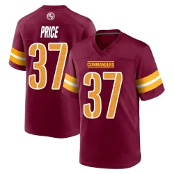 Washington Commanders Men's Game Burgundy Jersey (37 Bobby Price)