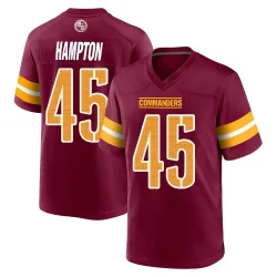 Washington Commanders Men's Game Burgundy Jersey (45 Dominique Hampton)