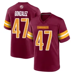 Washington Commanders Men's Game Burgundy Jersey (47 Zane Gonzalez)