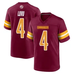Washington Commanders Men's Game Burgundy Jersey (4 Frankie Luvu)