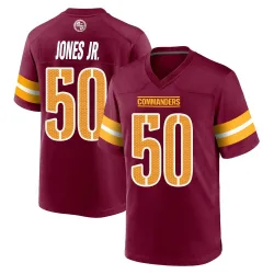 Washington Commanders Men's Game Burgundy Jersey (50 Andre Jones Jr.)