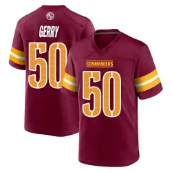 Washington Commanders Men's Game Burgundy Jersey (50 Nate Gerry)
