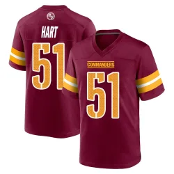 Washington Commanders Men's Game Burgundy Jersey (51 Bobby Hart)