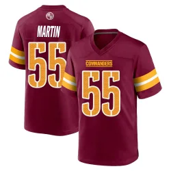 Washington Commanders Men's Game Burgundy Jersey (55 Jacob Martin)