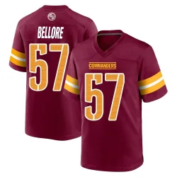 Washington Commanders Men's Game Burgundy Jersey (57 Nick Bellore)