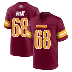 Washington Commanders Men's Game Burgundy Jersey (68 Timothy McKay)
