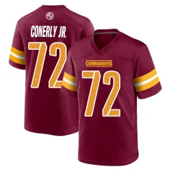 Washington Commanders Men's Game Burgundy Jersey (72 Josh Conerly Jr.)