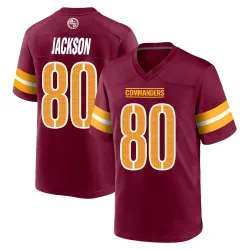 Washington Commanders Men's Game Burgundy Jersey (80 Tyree Jackson)