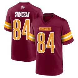 Washington Commanders Men's Game Burgundy Jersey (84 Mike Strachan)