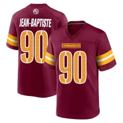 Washington Commanders Men's Game Burgundy Jersey (90 Javontae Jean-Baptiste)