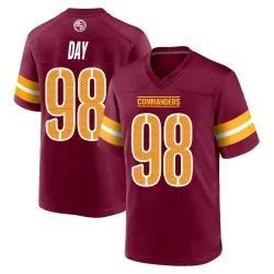 Washington Commanders Men's Game Burgundy Jersey (98 Sheldon Day)