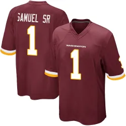 Washington Commanders Men's Game Burgundy Team Color Jersey (1 Deebo Samuel Sr.)