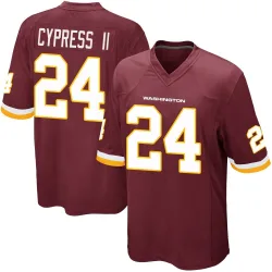 Washington Commanders Men's Game Burgundy Team Color Jersey (24 Fentrell Cypress II)