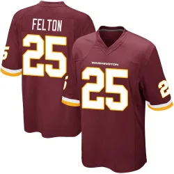 Washington Commanders Men's Game Burgundy Team Color Jersey (25 Demetric Felton)