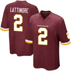 Washington Commanders Men's Game Burgundy Team Color Jersey (2 Marshon Lattimore)